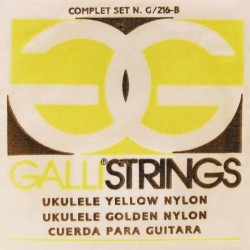 string set soprano ukulele, yellow nylon
