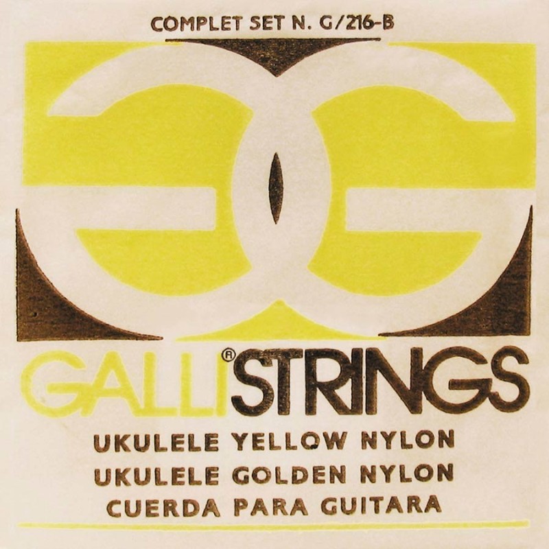 string set soprano ukulele, yellow nylon