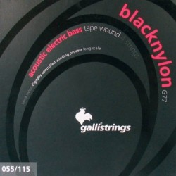 string set acoustic bass, tape wound, 055-075-100-