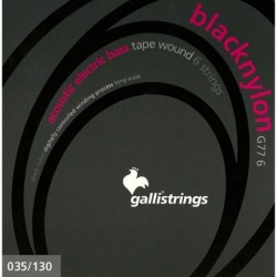 string set acoustic 6-string bass tape wound, 035-