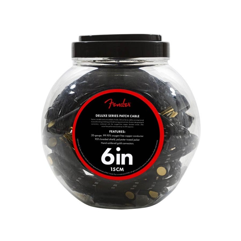 Latigillos Fender tweed negro 20ud | MÚSICA BILBAO