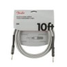 Cable jack/jack Fender 3m de tweed blanco | MÚSICA BILBAO