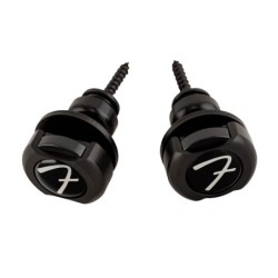 Sujetacorreas Fender negro par | Música Bilbao