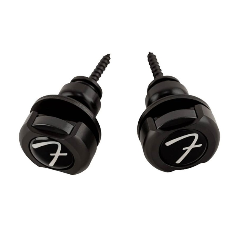 Sujetacorreas Fender negro par | MÚSICA BILBAO