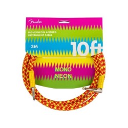 Cable Jack/jack acodado Fender 3m naranja | Música Bilbao