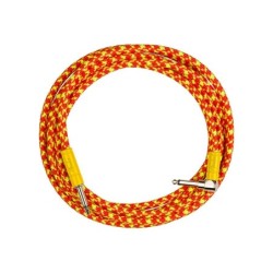 Cable Jack/jack acodado Fender 3m naranja | MÚSICA BILBAO