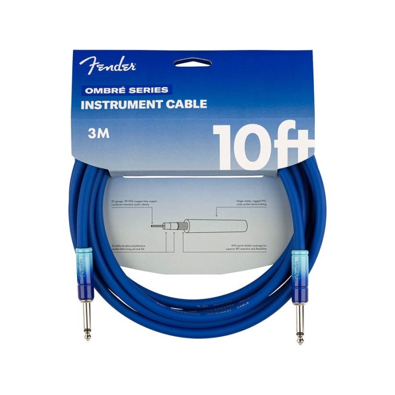 Cable Jack/jack Fender Ombré3m azul Belair | MÚSICA BILBAO