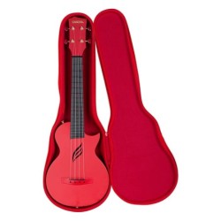 UKELELE DE CONCIERTO CASCHA ROJO DE FIBRA DE CARBONO