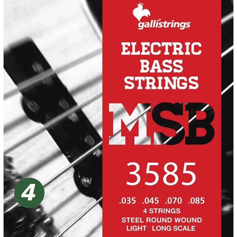 string set electric bass, steel light, 035-045-070