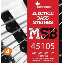 string set electric bass, steel medium, 045-065-08