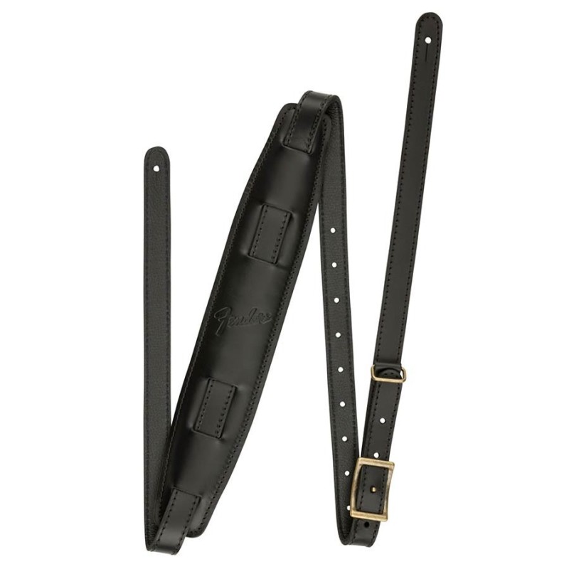 Correa saddle Fender vintage larga negra | MÚSICA BILBAO