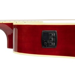GUITARRA ACÚSTICA RICHWOOD ELECTRIFICADA DREADNOUHT ROJO SUNBURST