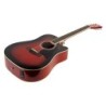 GUITARRA ACÚSTICA RICHWOOD ELECTRIFICADA DREADNOUHT ROJO SUNBURST