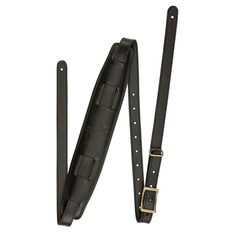 Correa Fender saddle vintage negra | MÚSICA BILBAO