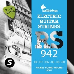 string set electric, nickel roundwound, light, 009