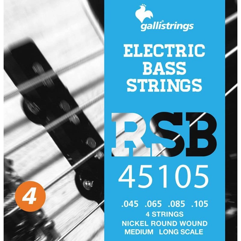 string set electric bass, nickel roundwound, mediu