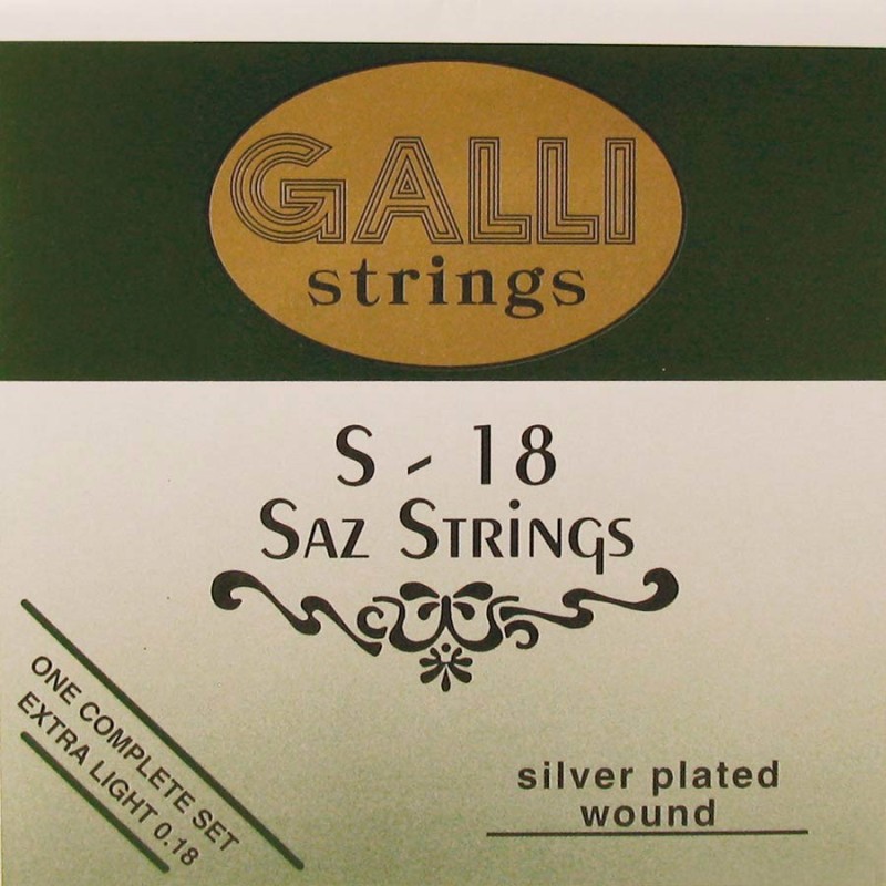 string set saz, silverplated extra light 007-009-0