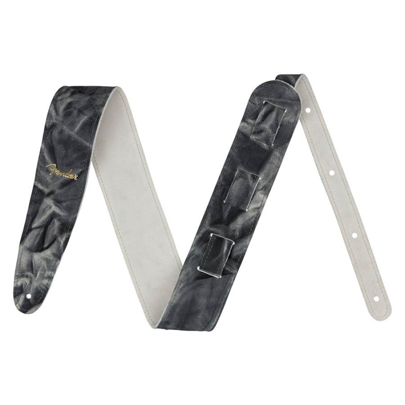 Correa Fender piel teñida negra | MÚSICA BILBAO