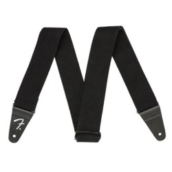 Correa supersuave Fender de 2pg negra | MÚSICA BILBAO