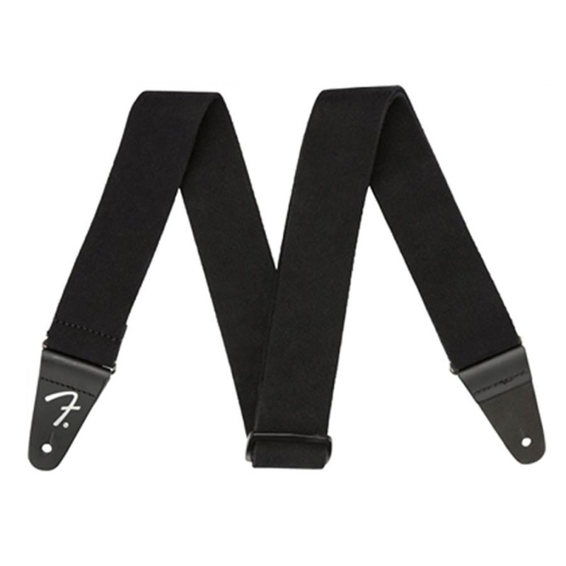 Correa supersuave Fender de 2pg negra | MÚSICA BILBAO