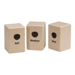 mini cajon shaker set (soft, medium, hard)