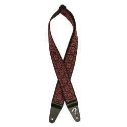 Correa Fender 50mm Pasadena woven lattice red | MÚSICA BILBAO