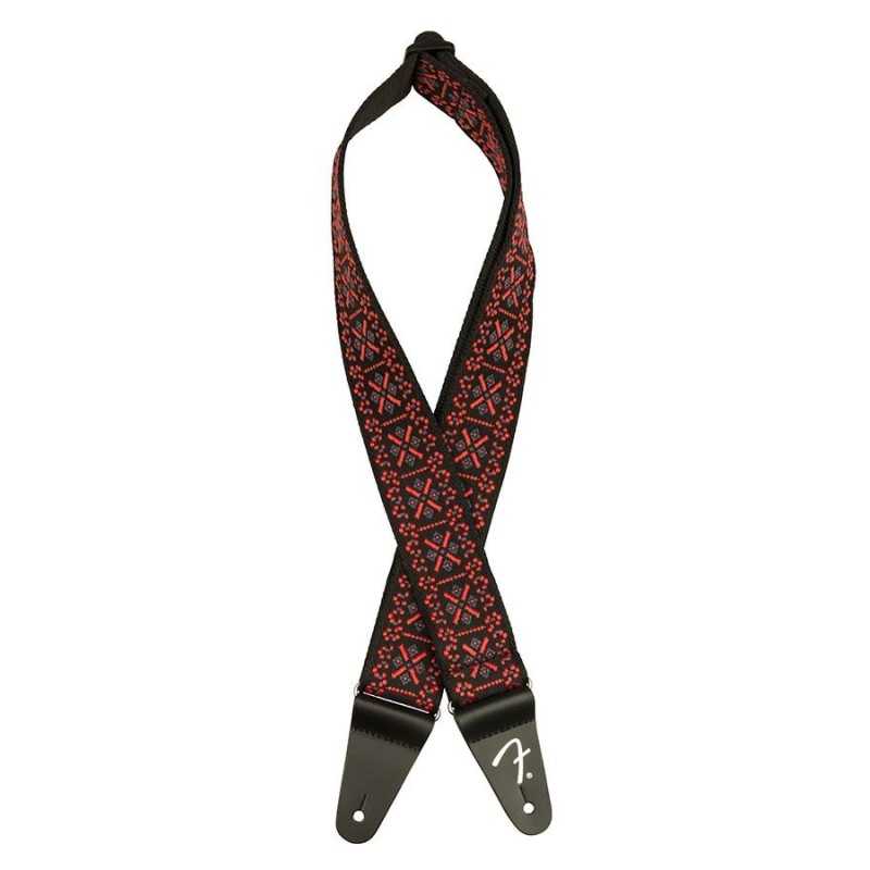 Correa Fender 50mm Pasadena woven lattice red | MÚSICA BILBAO