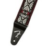 Correa Fender 50mm Pasadena woven red snowflake | MÚSICA BILBAO