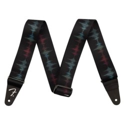 Correa retro Fender poliéster ondas sonoras | Música Bilbao