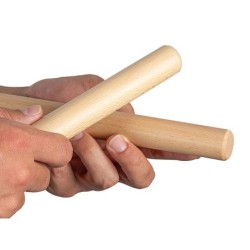 2-tone claves 25mm, beech