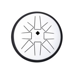 tongue drum 6, 8 tongues, G minor, white"