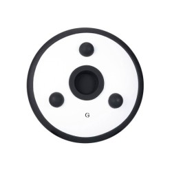tongue drum 6, 8 tongues, G minor, white"