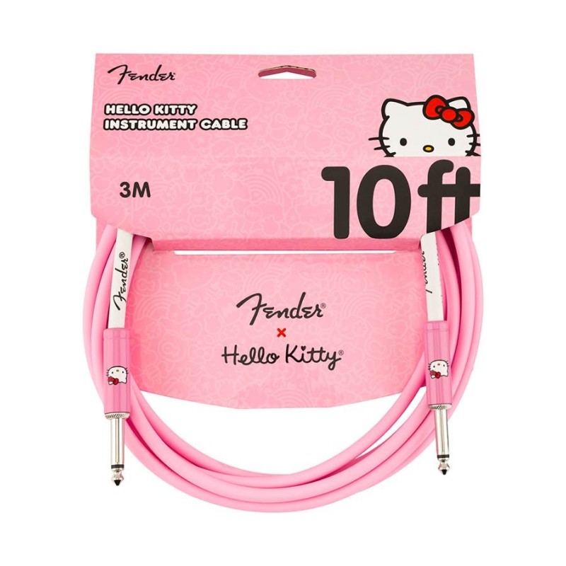 Cable jack/jack Fender Hello Kitty 3m rosa | MÚSICA BILBAO