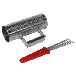 GÜIRO DE ACERO HAYMAN CON CEPILLO 3" x 8"