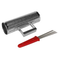 GÜIRO DE ACERO HAYMAN CON CEPILLO 3" x 10"