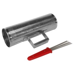 GÜIRO DE ACERO HAYMAN CON CEPILLO 4" x 12"