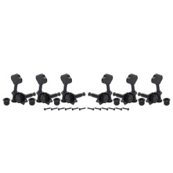 machine heads for guitar, open geared, 3x left+3x