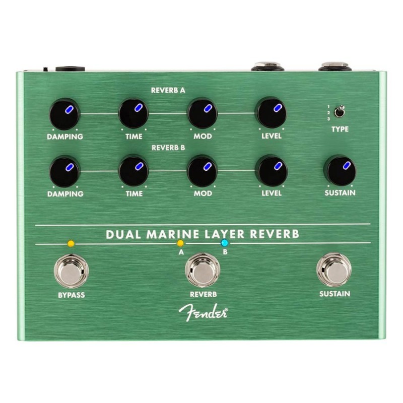 Pedal efectos Fender Dual Marine Layer Reverb | MÚSICA BILBAO
