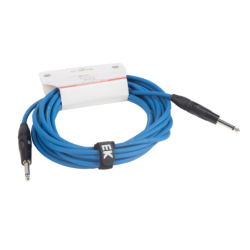 CABLE EK AUDIO PARA GUITARRA JACK RECTO-RECTO 6M AZUL