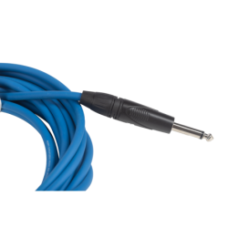 CABLE EK AUDIO PARA GUITARRA JACK RECTO-RECTO 6M AZUL