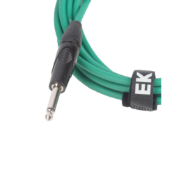 CABLE EK AUDIO PARA GUITARRA JACK RECTO-RECTO 6M VERDE
