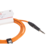 CABLE EK AUDIO PARA GUITARRA JACK RECTO-RECTO 6M NARANJA