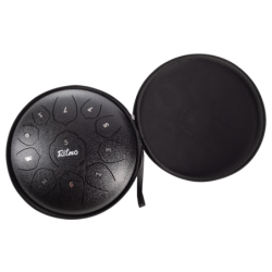 TONGUE DRUM DE 10” NEGRO 11 NOTAS