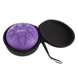 MINI TONGUE DRUM DE 6” LOTUS DISPLAY MORADO 8 NOTAS
