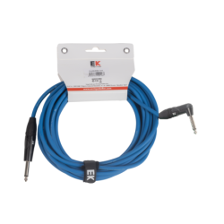 CABLE EK AUDIO PARA GUITARRA JACK RECTO-ACODADO 3M AZUL