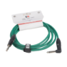 CABLE EK AUDIO PARA GUITARRA JACK RECTO-ACODADO 3M VERDE