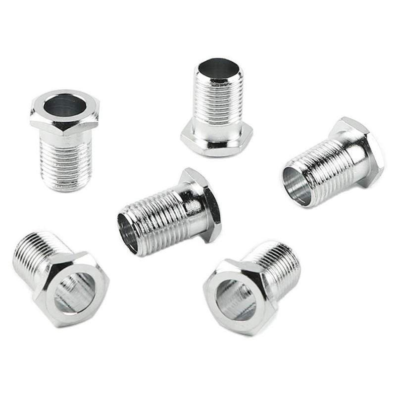 Casquillos clavija Fender cromados 6ud | MÚSICA BILBAO