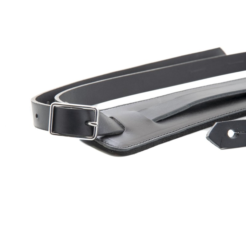 SLIM-BK BANDOLERA GUITARRA ELECTRICA RIGHTON LEATHERCRAFT SLIM BLACK