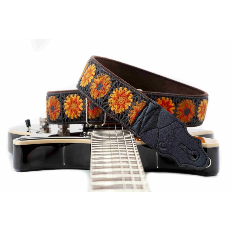 CROCHET-BR - BANDOLERA DE GUITARRA RIGHTON SERIE STANDARD PLUS CROCHET BROWN