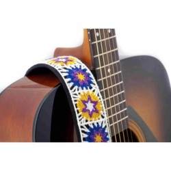 CROCHET-WH - BANDOLERA DE GUITARRA RIGHTON SERIE STANDARD PLUS CROCHET WHITE